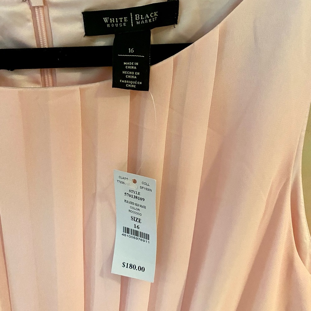 White House Black Market Light Pink Maxi Dress - Picture 4 of 8